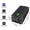 Qoltec Przetwornica napięcia Monolith 2000 MS Wave | 12V na 230V |      1000^2000W | USB